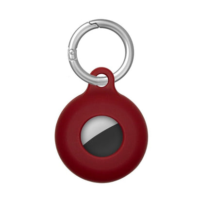 Dual - Side Hollow Anti - scratch Silicone Shockproof Protective Cover Case with Keychain Hook Loop, For AirTag - ORIWHIZ