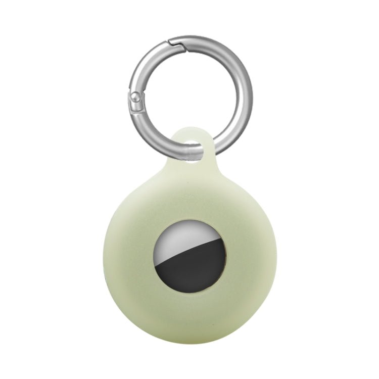 Dual - Side Hollow Anti - scratch Silicone Shockproof Protective Cover Case with Keychain Hook Loop, For AirTag - ORIWHIZ