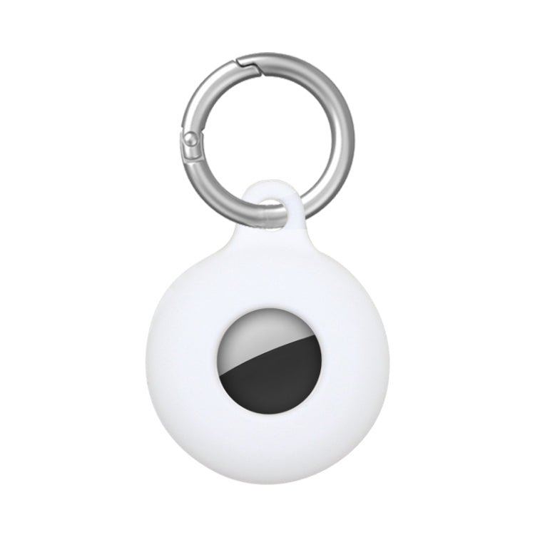 Dual - Side Hollow Anti - scratch Silicone Shockproof Protective Cover Case with Keychain Hook Loop, For AirTag - ORIWHIZ