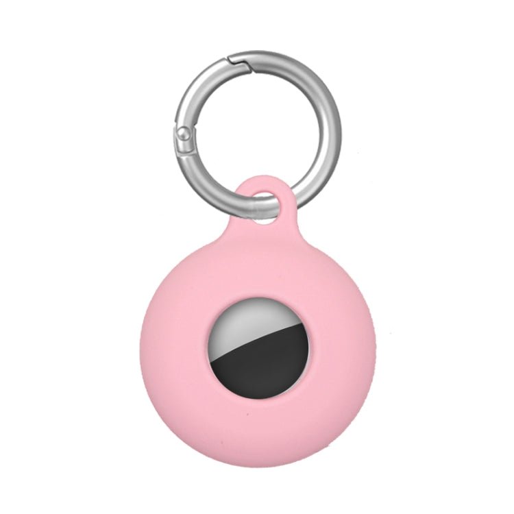 Dual - Side Hollow Anti - scratch Silicone Shockproof Protective Cover Case with Keychain Hook Loop, For AirTag - ORIWHIZ