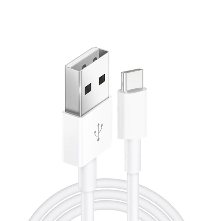 Dual USB Portable Travel Charger + 1 Meter USB to Type - C Data Cable, EU Plug - ORIWHIZ