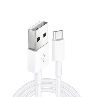 Dual USB Portable Travel Charger + 1 Meter USB to Type - C Data Cable, EU Plug - ORIWHIZ