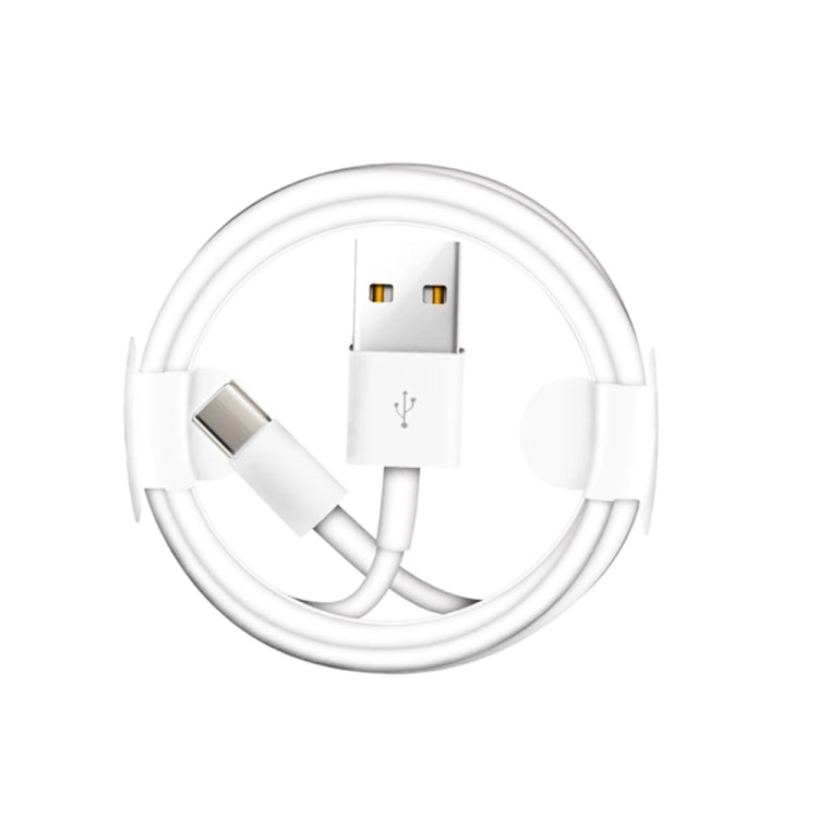 Dual USB Portable Travel Charger + 1 Meter USB to Type - C Data Cable, EU Plug - ORIWHIZ