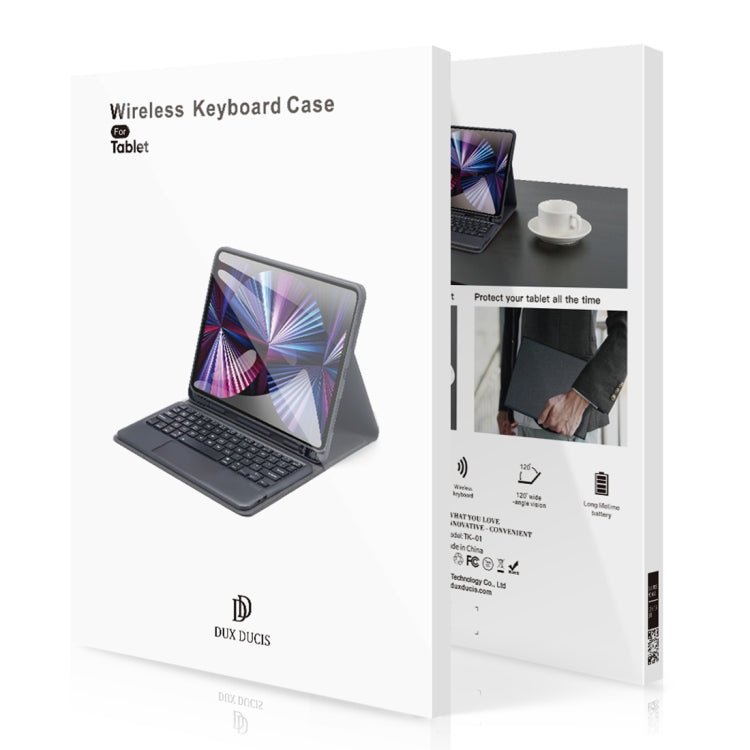 DUX DUCIS Bluetooth Keyboard Leather Case with Touchpad & Smart Sleep Function, For iPad 10th Gen 10.9 2022 - ORIWHIZApple AccessoriesDUX DUCISiPad Keyboard