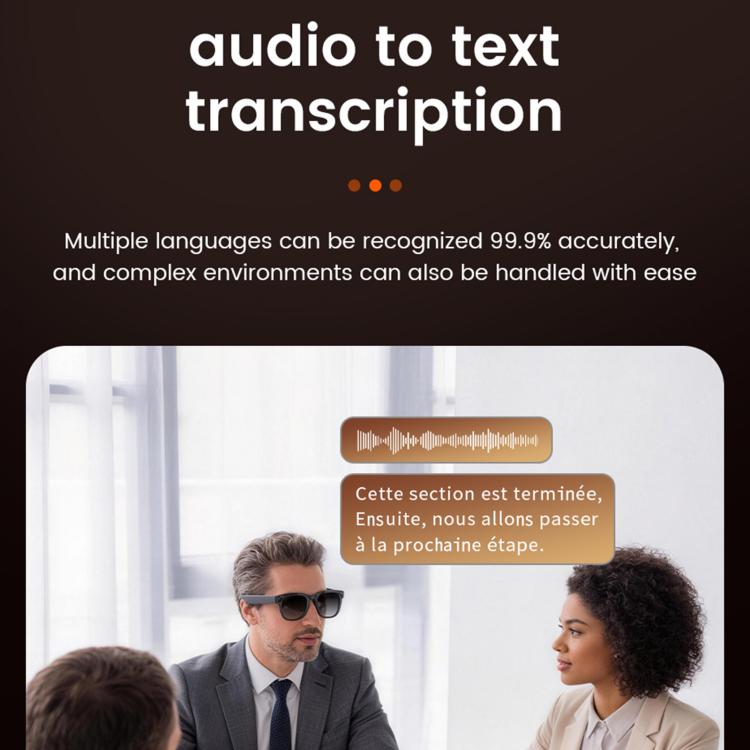 E06S 13MP 1080P Dual - Loudspeaker AI Smart Glasses Support Music / Calling - ORIWHIZSmart GlassesSmart WearSmart Wear Electronics