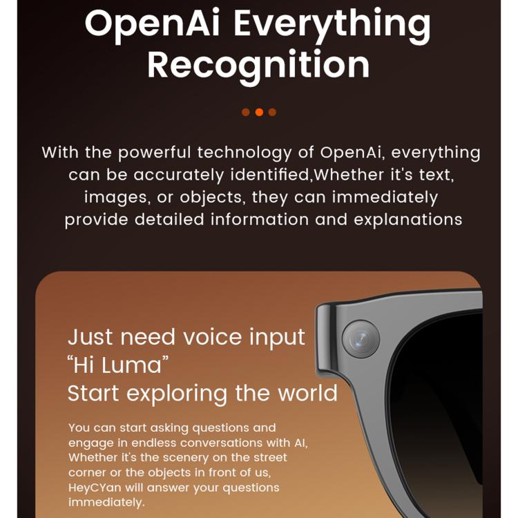 E06S 13MP 1080P Dual - Loudspeaker AI Smart Glasses Support Music / Calling - ORIWHIZSmart GlassesSmart WearSmart Wear Electronics