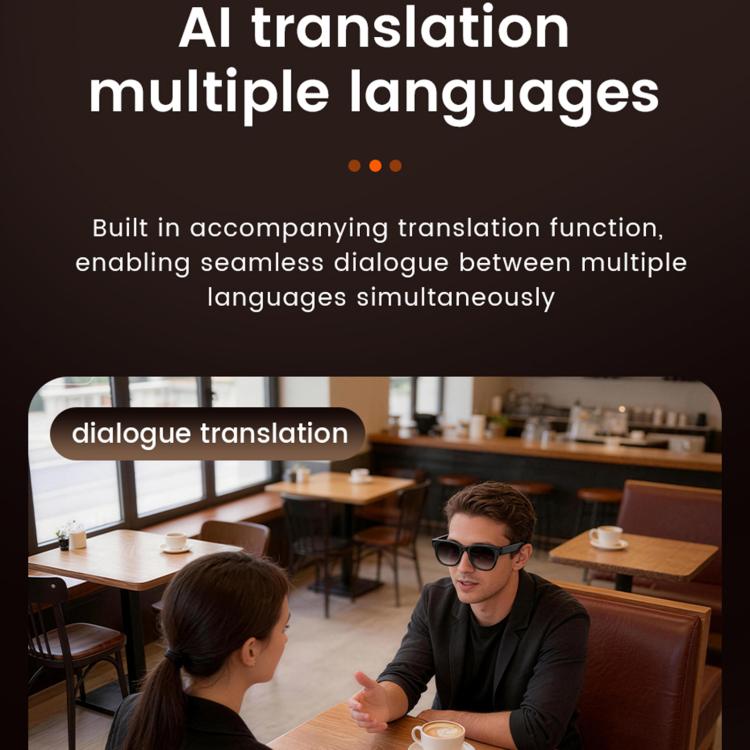 E06S 13MP 1080P Dual - Loudspeaker AI Smart Glasses Support Music / Calling - ORIWHIZSmart GlassesSmart WearSmart Wear Electronics