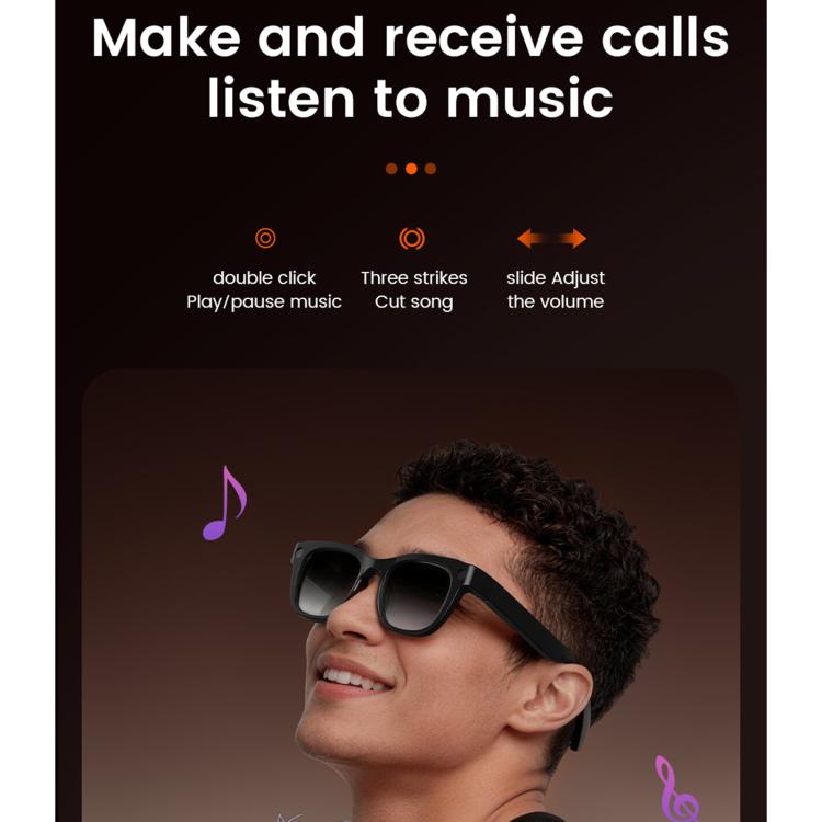 E06S 13MP 1080P Dual - Loudspeaker AI Smart Glasses Support Music / Calling - ORIWHIZSmart GlassesSmart WearSmart Wear Electronics