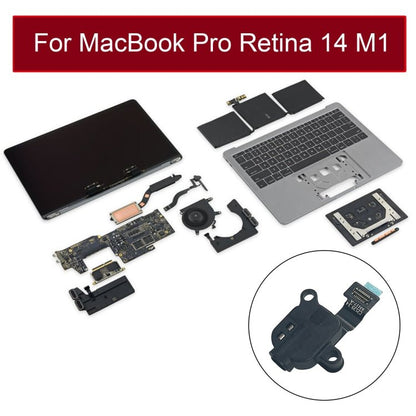 Earphone Jack Flex Cable 821 - 03117 - A 923 - 06757 for MacBook Pro 14 inch M1 A2442 EMC3650 2021, For MacBook Pro 14 inch M1 A2442 - ORIWHIZ