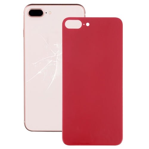 Tapa trasera de batería de cristal con orificio para cámara grande, fácil de reemplazar, con adhesivo para iPhone 8 Plus (sin desmontar) - ORIWHIZ
