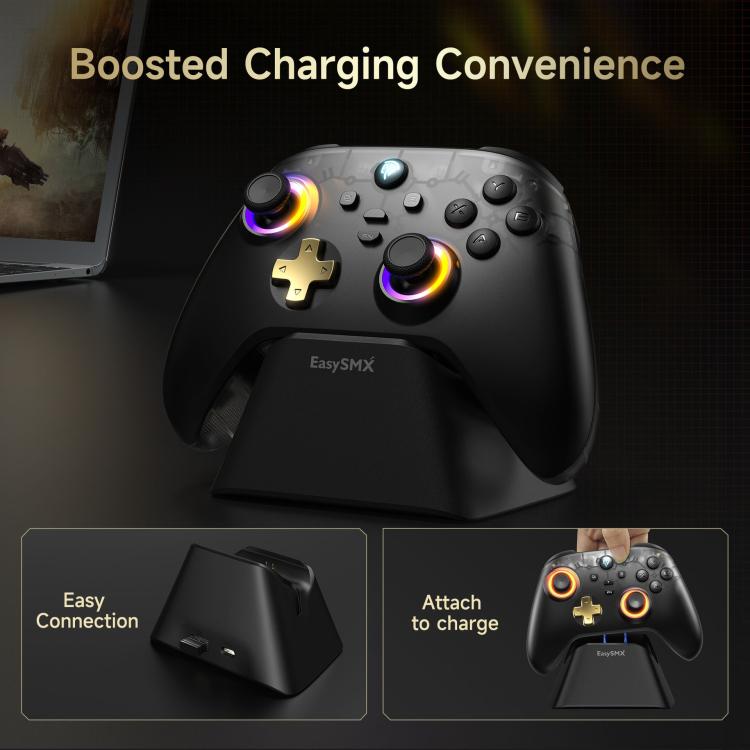 EasySMX D05 Tri - mode Wireless Gaming Controller for PC/Switch/Steam Deck/TV/Phone with Charging Dock - ORIWHIZEasySMXGame AccessoriesGamepads