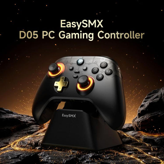 EasySMX D05 Tri - mode Wireless Gaming Controller for PC/Switch/Steam Deck/TV/Phone with Charging Dock - ORIWHIZEasySMXGame AccessoriesGamepads
