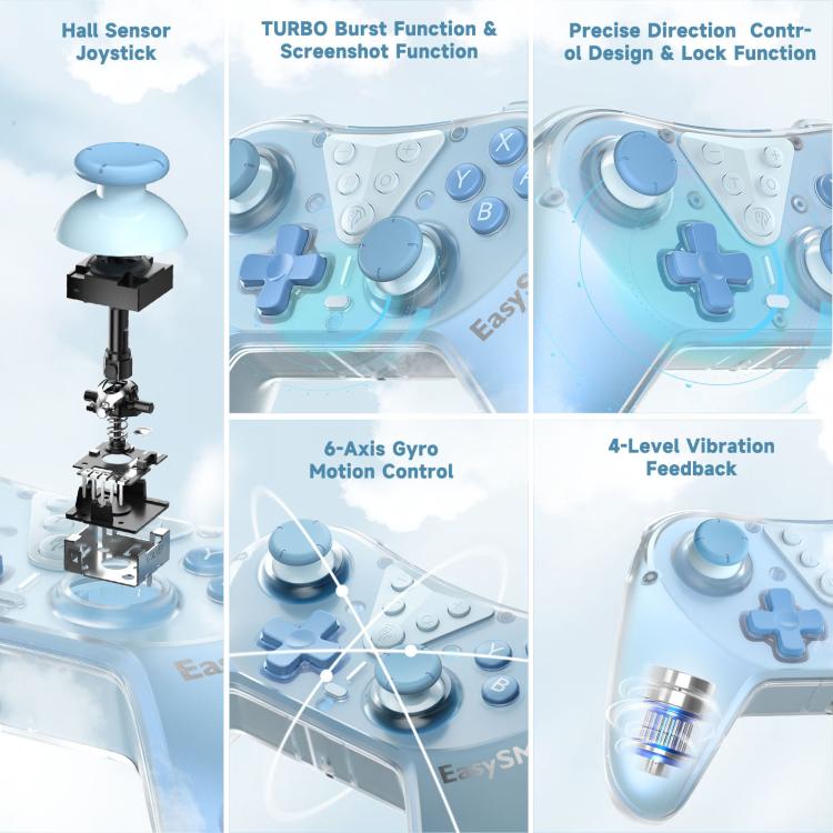EasySMX T39 Hall Effect 3D Joystick Gaming Controller For Nintendo Switch/Switch Lite/Switch OLED, Steam Deck, PC & IOS Mobile/Tablet - ORIWHIZEasySMXGame AccessoriesGamepads