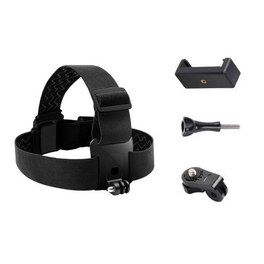 Cinturón elástico ajustable para la cabeza con abrazadera para teléfono, tornillo y adaptador tipo S para GoPro HERO10 Black / HERO9 Black /8 /7 /6 /5, Xiaoyi y otras cámaras de acción, smartphones - Accesorios ORIWHIZDJI e Insta360 Cinturón universal para el pecho y la cabeza