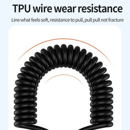 Elbow Spring Charging Data Cable, Length: 1.5m, Type - C to 8 Pin, Type - C to 8 Pin + Type - C - ORIWHIZ