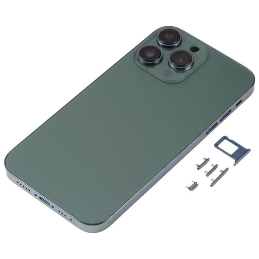 Electroplated Frame Back Housing Cover with Appearance Imitation of iP13 Pro for iPhone XR, for iPhone XR(Electroplated Frame ,Green) - ORIWHIZ
