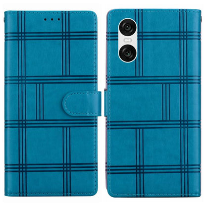 Embossed Checkered Leather Phone Case, For Sony Xperia 1 VII, For Sony Xperia 10 VI, For Sony Xperia 1 VI - ORIWHIZMobile AccessoriesSonySony Cases