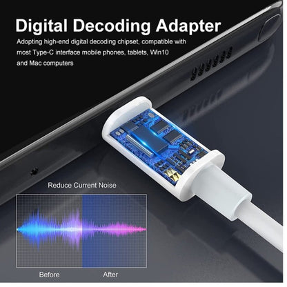 ENKAY USB - C / Type - C to 3.5mm Aux Adapter Digital Decoding Audio Cable - ORIWHIZ