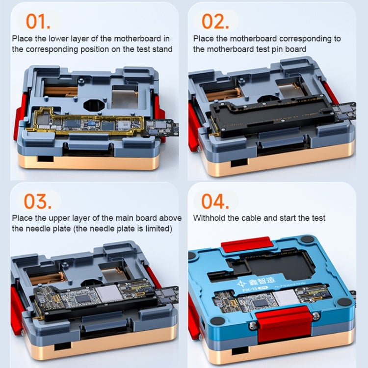 FIX - 13 Layered Test Frame Motherboard Test Stand Fixture For iPhone 13 / 13 mini / 13 Pro / 13 Pro Max, FIX - 13 - ORIWHIZ