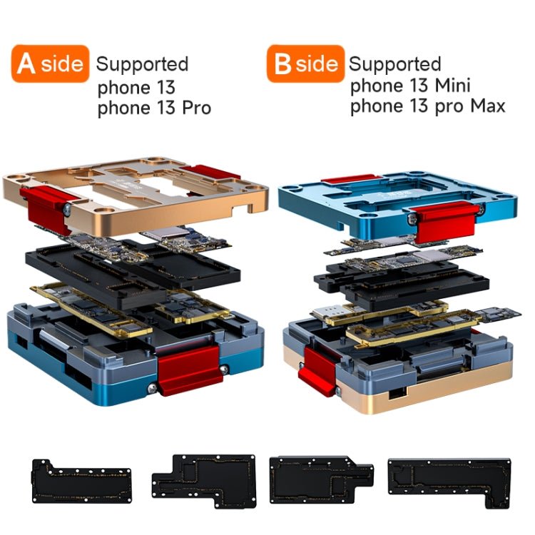 FIX - 13 Layered Test Frame Motherboard Test Stand Fixture For iPhone 13 / 13 mini / 13 Pro / 13 Pro Max, FIX - 13 - ORIWHIZ