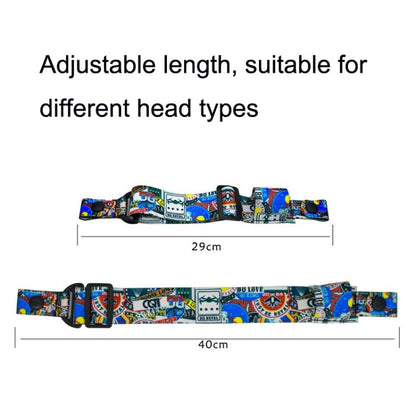 Flight Video Glasses Graffiti Color Headband Fixed Strap For DJI FPV Goggles V2, Strap, Strap + Power Line, Strap + Power Line + Pad - ORIWHIZDJI & Insta360 AccessoriesDJI FPV SeriesOther Accessories