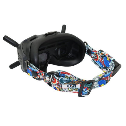 Flight Video Glasses Graffiti Color Headband Fixed Strap For DJI FPV Goggles V2, Strap, Strap + Power Line, Strap + Power Line + Pad - ORIWHIZDJI & Insta360 AccessoriesDJI FPV SeriesOther Accessories