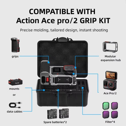 Flymile Carrying Case For Insta360 Ace Pro & Ace Pro 2 Street Photography Kit Shockproof Protective Storage Box, Carrying Case - ORIWHIZDJI & Insta360 AccessoriesFlymileInsta360 Ace Series