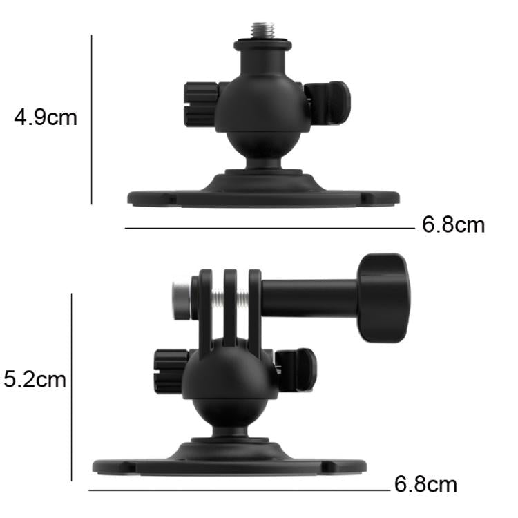 Flymile For DJI Osmo Pocket 3 / Insta360 X5 Ball Head Adhesive Base Mount, 1/4 inch Version, Two - prong Version - ORIWHIZDJI & Insta360 AccessoriesFlymileMount & Holder
