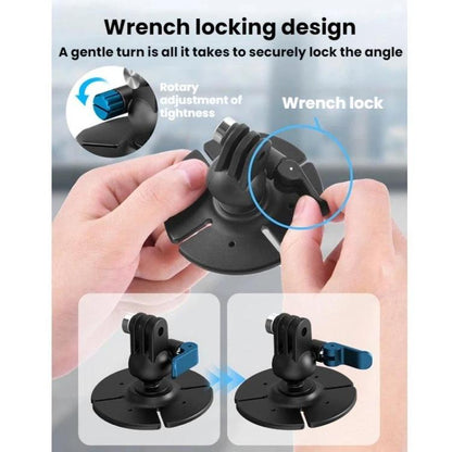 Flymile For DJI Osmo Pocket 3 / Insta360 X5 Ball Head Adhesive Base Mount, 1/4 inch Version, Two - prong Version - ORIWHIZDJI & Insta360 AccessoriesFlymileMount & Holder