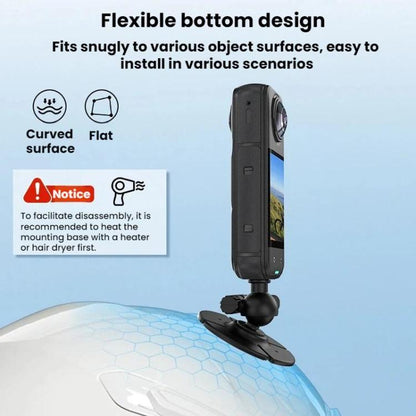 Flymile For DJI Osmo Pocket 3 / Insta360 X5 Ball Head Adhesive Base Mount, 1/4 inch Version, Two - prong Version - ORIWHIZDJI & Insta360 AccessoriesFlymileMount & Holder