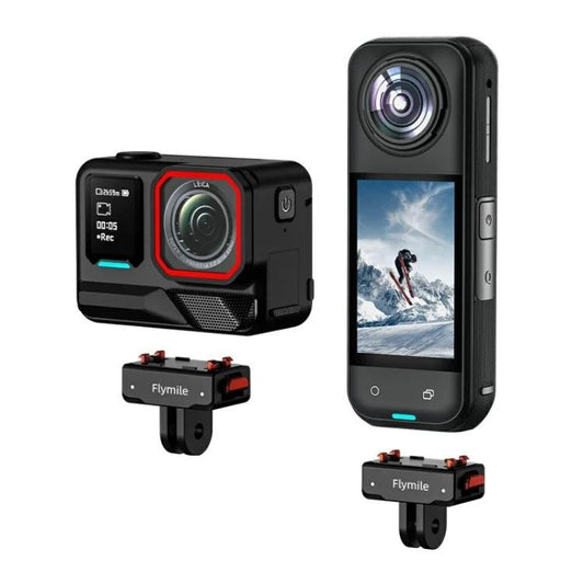 Base magnética de plástico de liberación rápida Flymile para Insta360 Ace Pro 2/X5/X4/X3/X2/Ace Pro/Ace, 2 garras - Accesorios ORIWHIZDJI e Insta360 Serie FlymileInsta360 Ace