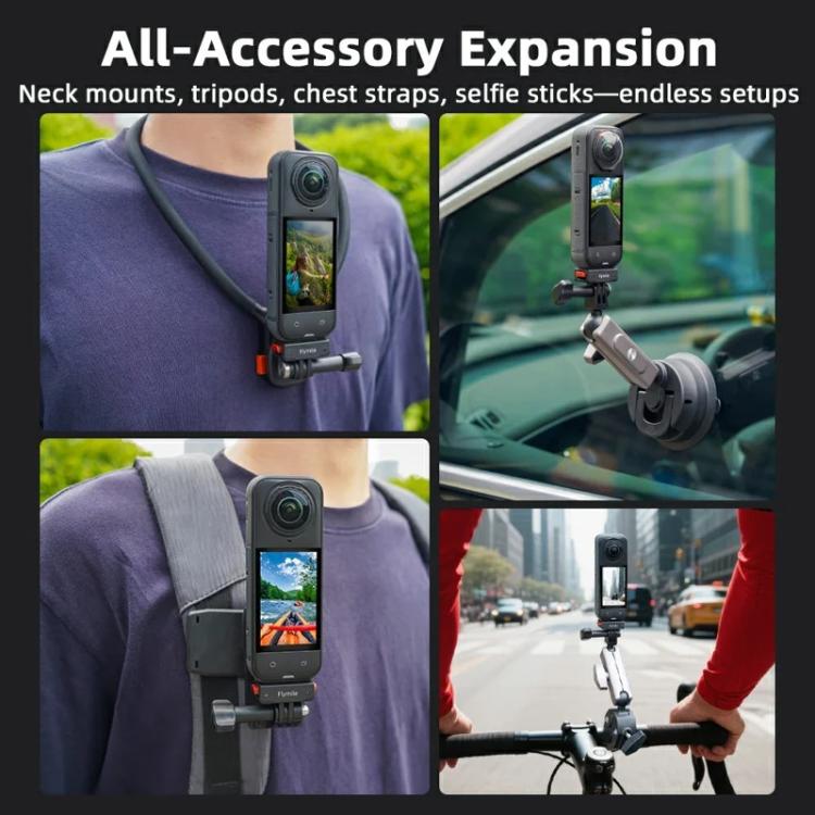 Flymile Plastic Magnetic Quick - Release Base For Insta360 Ace Pro 2/X5/X4/X3/X2/Ace Pro/Ace, 2 - claw - ORIWHIZDJI & Insta360 AccessoriesFlymileInsta360 Ace Series