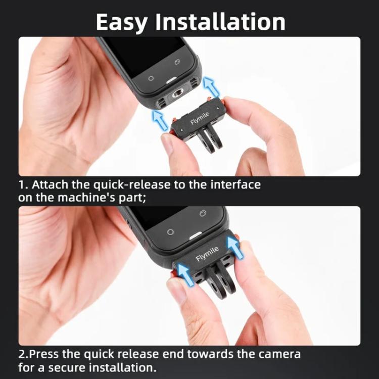 Flymile Plastic Magnetic Quick - Release Base For Insta360 Ace Pro 2/X5/X4/X3/X2/Ace Pro/Ace, 2 - claw - ORIWHIZDJI & Insta360 AccessoriesFlymileInsta360 Ace Series