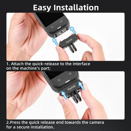Flymile Plastic Magnetic Quick - Release Base For Insta360 Ace Pro 2/X5/X4/X3/X2/Ace Pro/Ace, 2 - claw - ORIWHIZDJI & Insta360 AccessoriesFlymileInsta360 Ace Series