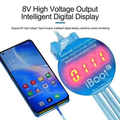 For Android 8V High Voltage Power Supply Test Boot Line Cell Phone Repair Tool Battery Cable HW Boot Cable, SUNSHINE iBoot C - ORIWHIZ