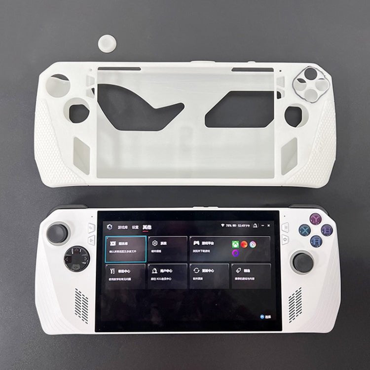 For ASUS ROG Ally Handheld Game Console Silicone Drop - proof Protective Case All - inclusive Case, Black, White, Grey, Red, Blue, Pink - ORIWHIZPocket Console & AccessoriesPocket Console & Accessories CasesToys & Hobbies
