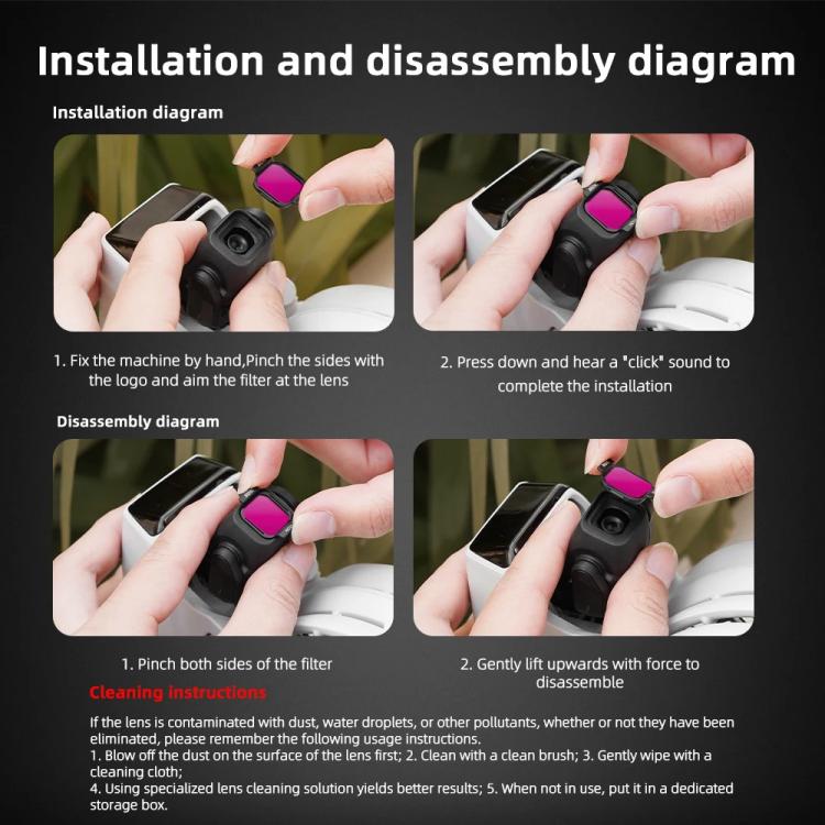For DJI Flip BRDRC Lens Filters Protective Lens Accessories, UV, CPL, ND8, ND16, ND32 - ORIWHIZBRDRCDJI & Insta360 AccessoriesOther