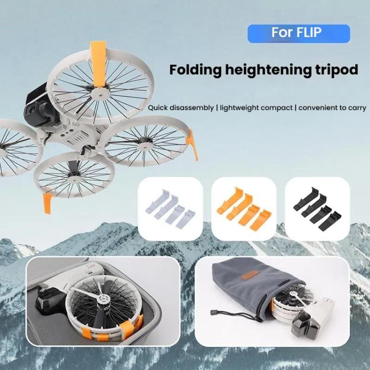 For DJI Flip CQT 4 In 1 Drone Folding Booster Stand Scratch and Wear Resistant Landing Protective Bracket - ORIWHIZCQTDJI & Insta360 AccessoriesOther