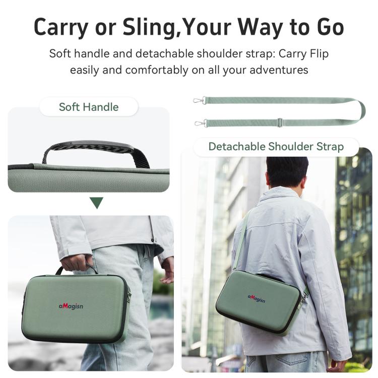 For DJI Flip Drone aMagisn Storage Case Shoulder Bag Compatible with RC 2 or RC - N3 Remote Controller - ORIWHIZaMagisnDJI & Insta360 AccessoriesOther