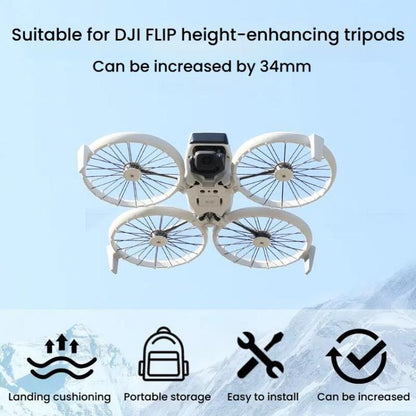 For DJI Flip Drone Landing Gear Height Enhancement Rear Stand Gimbal Protector Bracket Accessories, 1pair Landing Gear - ORIWHIZDJI & Insta360 AccessoriesOtherOther DJI Accessories