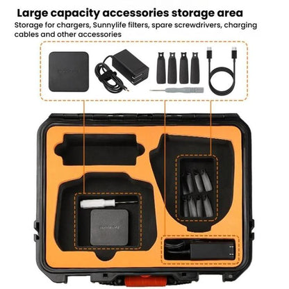 For DJI Flip Sunnylife AQX - 19 Waterproof Storage Protective Suitcase Aerial Camera Smooth Flying Kit Bag, AQX - 19 - ORIWHIZDJI & Insta360 AccessoriesOtherOther DJI Accessories