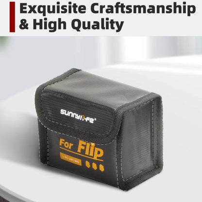 For DJI Flip Sunnylife Battery Explosion Proof Bag Li - ion Safety Storage Bag Flame Retardant Protective Bag, Small (For 1 Battery), Medium (For 2 Batteries), Large (For 2 Batteries) - ORIWHIZDJI & Insta360 AccessoriesOtherOther DJI Accessories