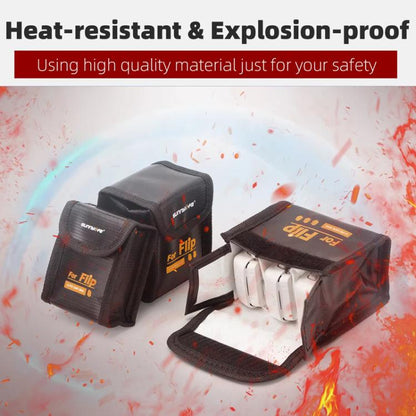 For DJI Flip Sunnylife Battery Explosion Proof Bag Li - ion Safety Storage Bag Flame Retardant Protective Bag, Small (For 1 Battery), Medium (For 2 Batteries), Large (For 2 Batteries) - ORIWHIZDJI & Insta360 AccessoriesOtherOther DJI Accessories