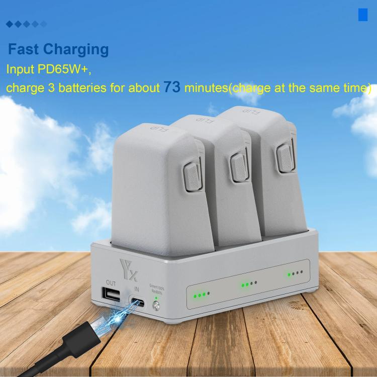 For DJI Flip YX 3 - Way Charger Bidirectional Battery Management System, 3 - Way LED Indicator - ORIWHIZDJI & Insta360 AccessoriesOtherOther DJI Accessories