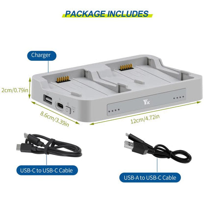 For DJI Flip YX Parallel Charger Hub Bidirectional Battery Management System, 2 - way Parallel - ORIWHIZDJI & Insta360 AccessoriesOtherOther DJI Accessories