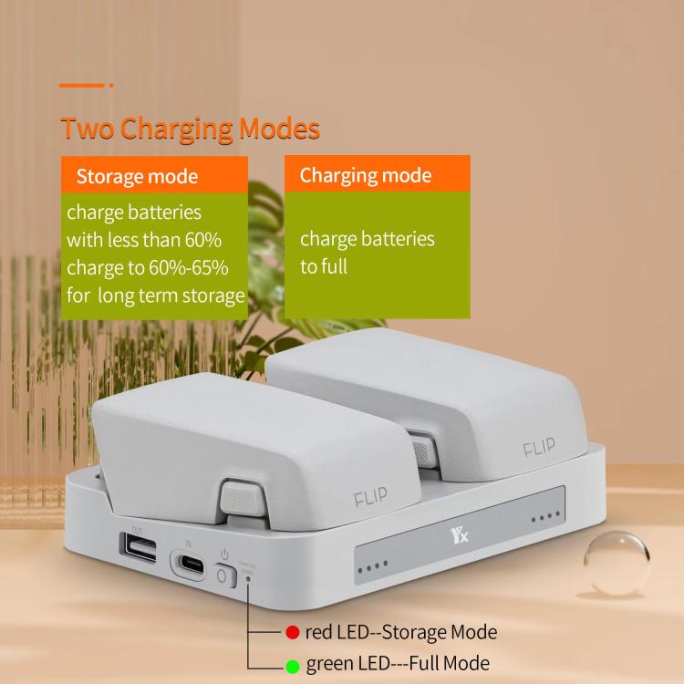 For DJI Flip YX Parallel Charger Hub Bidirectional Battery Management System, 2 - way Parallel - ORIWHIZDJI & Insta360 AccessoriesOtherOther DJI Accessories