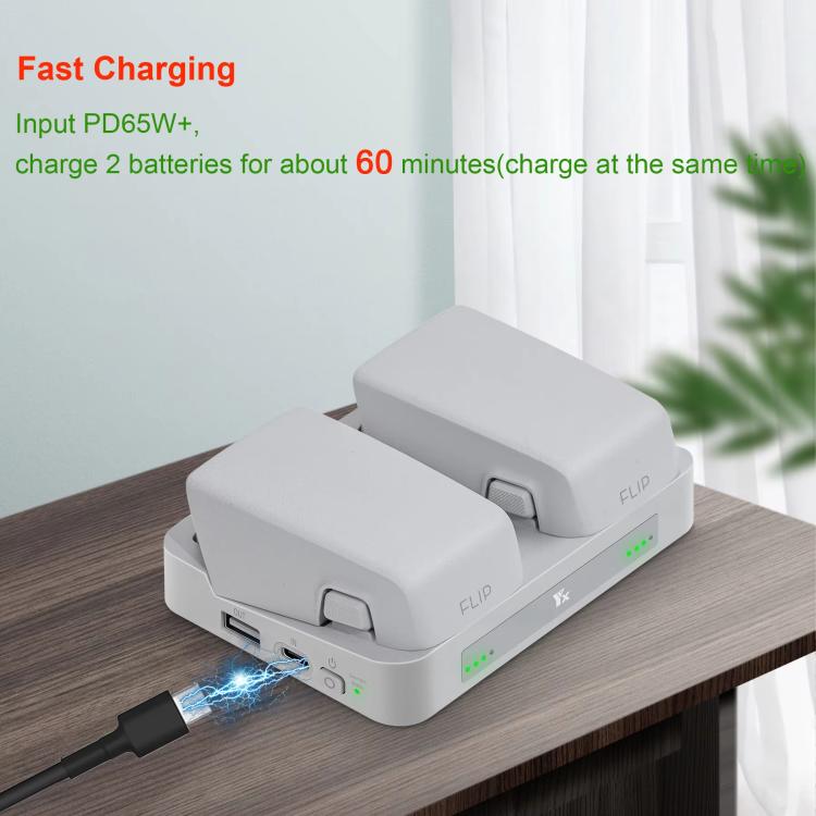 For DJI Flip YX Parallel Charger Hub Bidirectional Battery Management System, 2 - way Parallel - ORIWHIZDJI & Insta360 AccessoriesOtherOther DJI Accessories