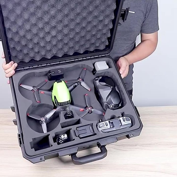 For DJI FPV Aluminum Alloy Explosion - proof Suitcase Portable Storage Box Case Travel Carrying Bag, No Disassembly Propeller, Aluminum Case - ORIWHIZCase & BagsDJI & Insta360 AccessoriesDJI FPV Series