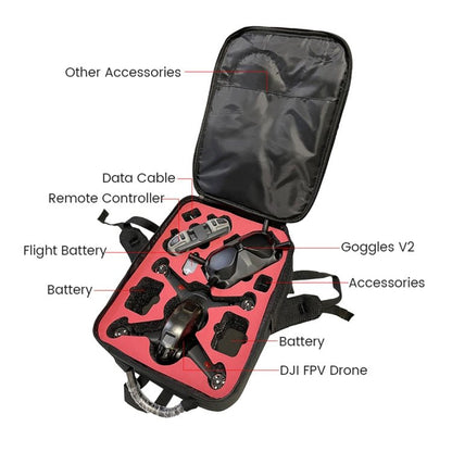 For DJI FPV Drone Shoulder Bag Waterproof Wear - resistant Oxford Fabric Storage Bag, For DJI FPV Drone Shoulder Bag - ORIWHIZCase & BagsDJI & Insta360 AccessoriesDJI FPV Series