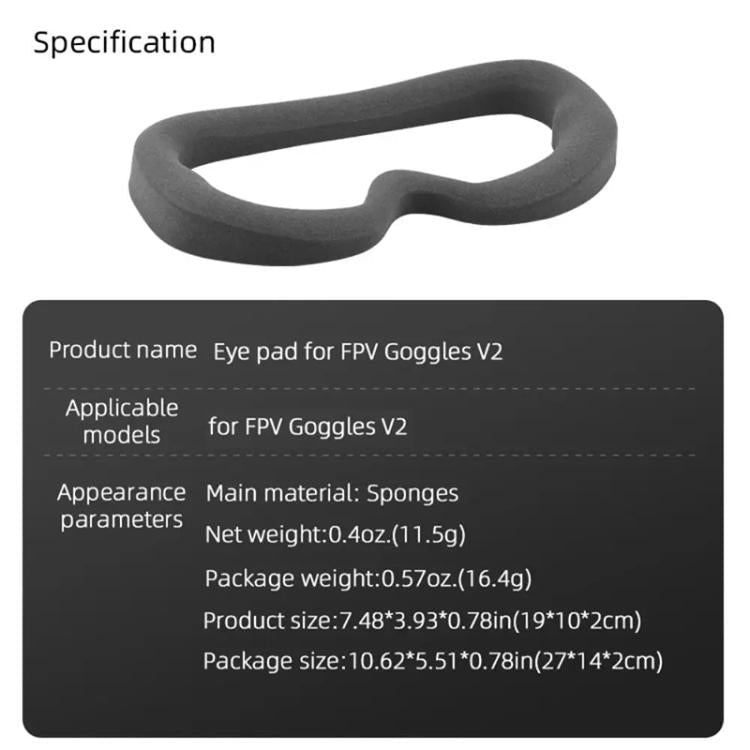 For DJI FPV Goggles V2 BRDRC Flying Glasses Protector Eyecups, For DJI FPV Goggles V2 - ORIWHIZBRDRCDJI & Insta360 AccessoriesDJI FPV Series